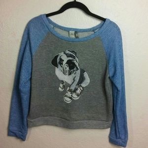 Paper Crane Cropped Bulldog Top SZM